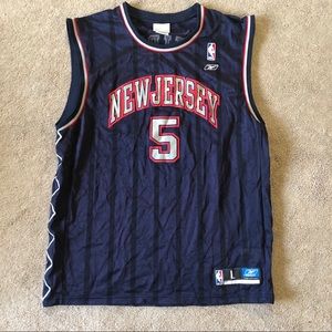 NBA Jason kidd #5 New Jersey Reebok Jersey size L
